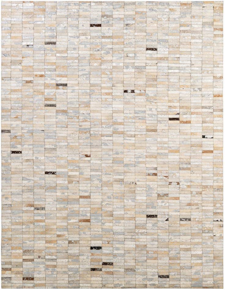 Detail image of 4' 11 x 8' 1 Cowhide - Patchwork Rug