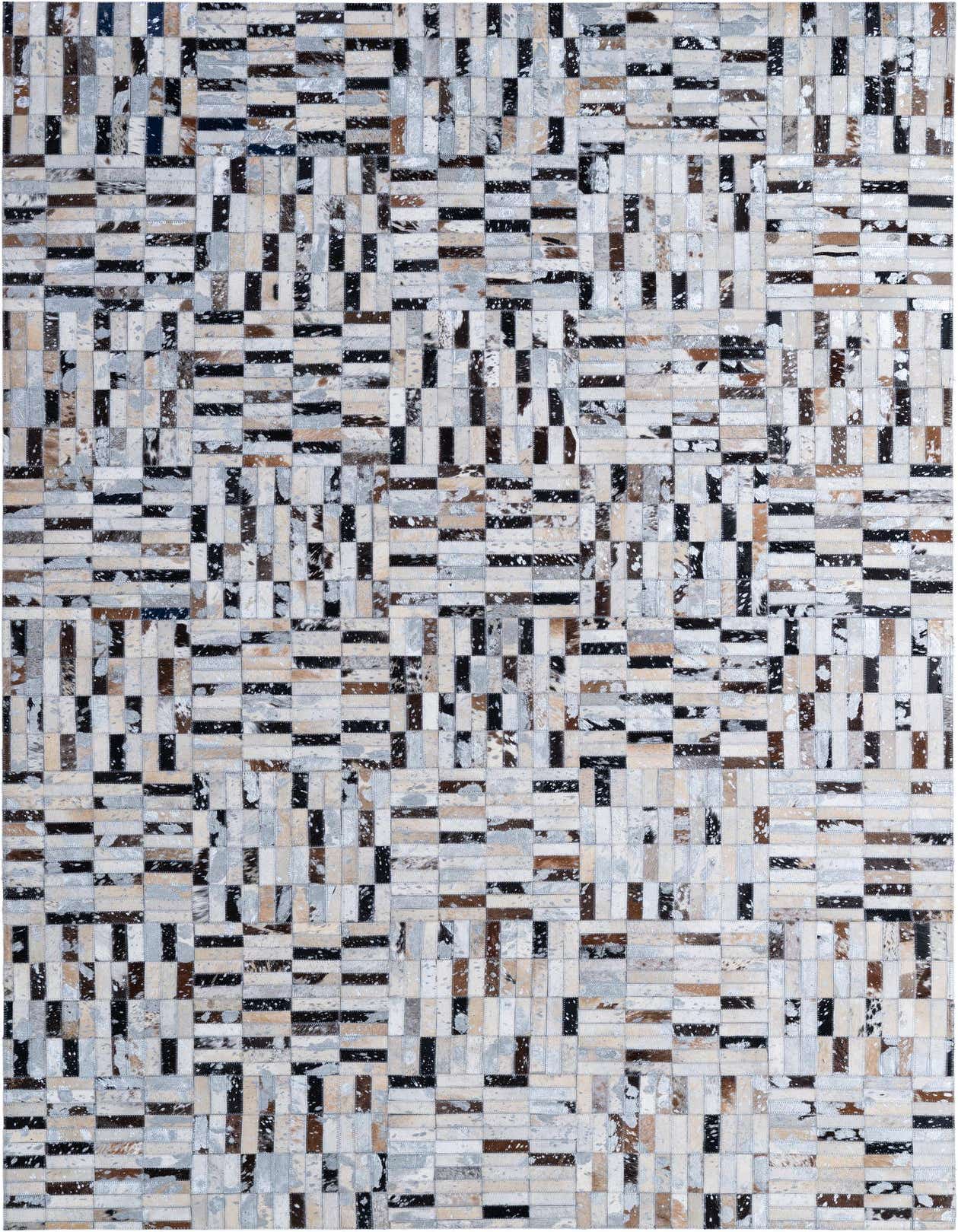 Primary image 5' 1 x 7' 11 Cowhide - Patchwork Rug