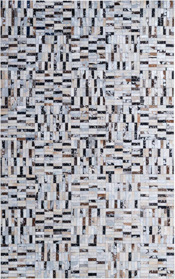 Detail image of 5' 1 x 7' 11 Cowhide - Patchwork Rug