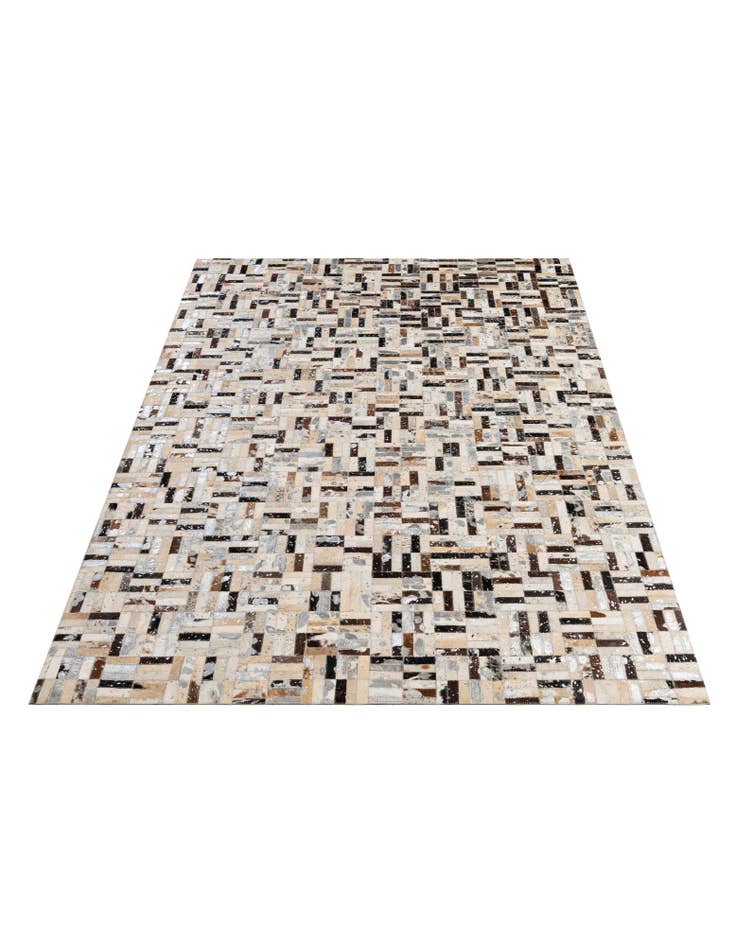 Detail image of 5' x 7' 11 Cowhide - Patchwork Rug