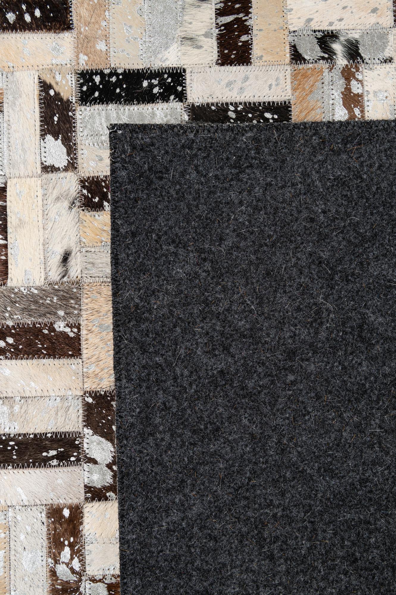 5' x 7' 11 Cowhide - Patchwork Rug