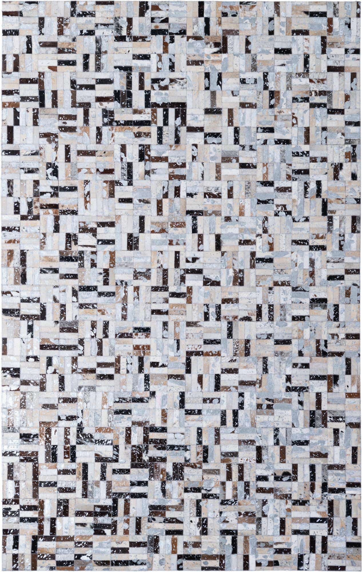 5' x 7' 11 Cowhide - Patchwork Rug