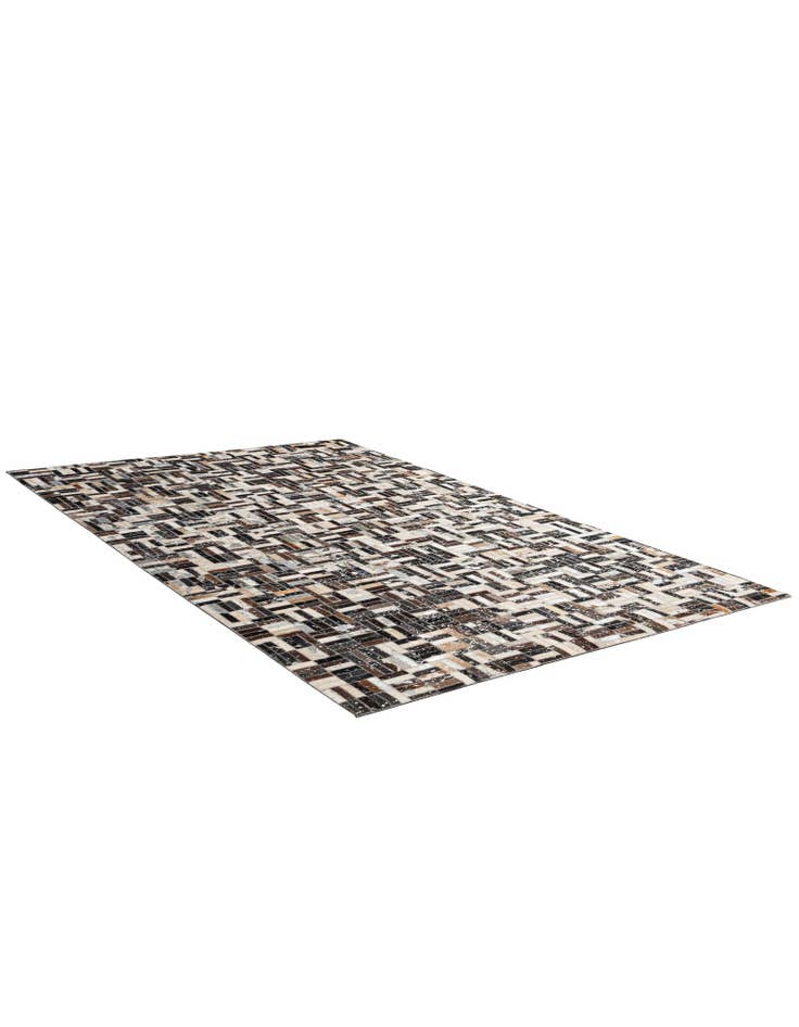Detail image of 4' 11 x 7' 10 Cowhide - Patchwork Rug