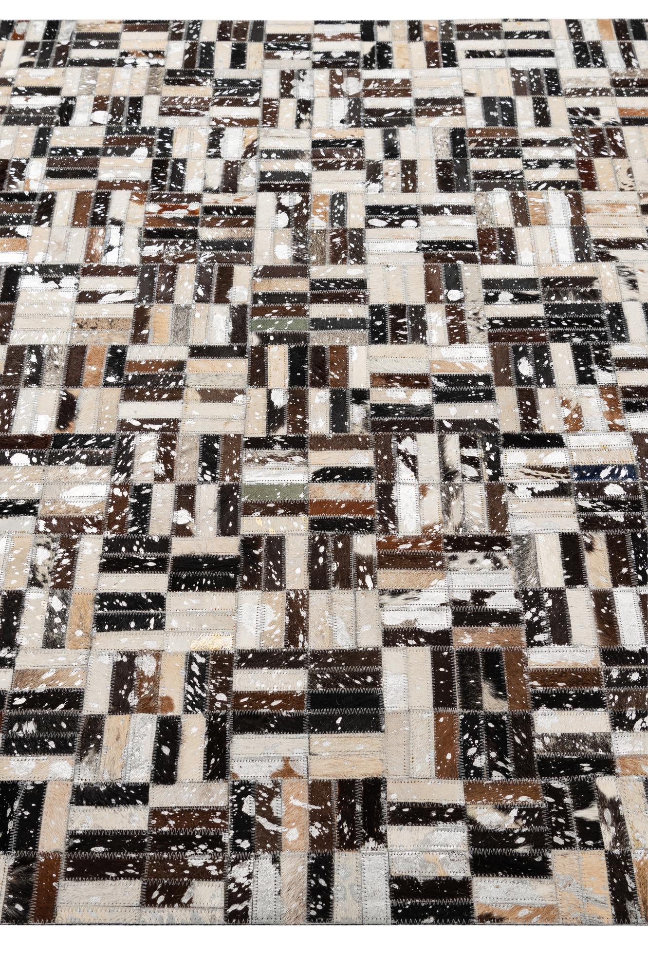 4' 11 x 7' 10 Cowhide - Patchwork Rug