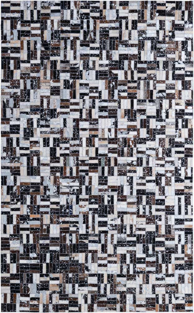 4' 11 x 7' 10 Cowhide - Patchwork Rug