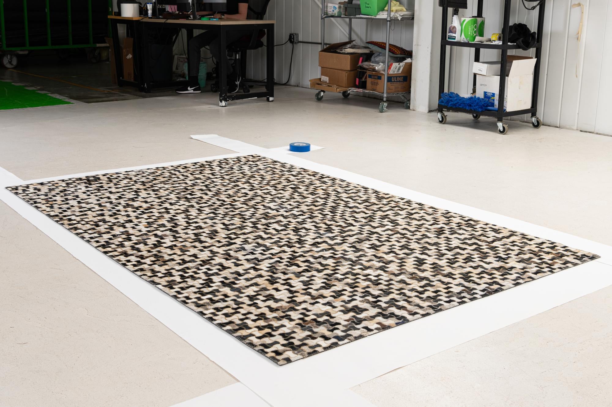 5' 1 x 7' 11 Cowhide - Patchwork Rug