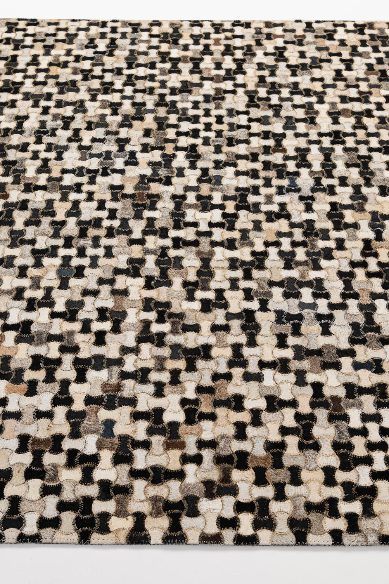 5' 1 x 7' 11 Cowhide - Patchwork Rug