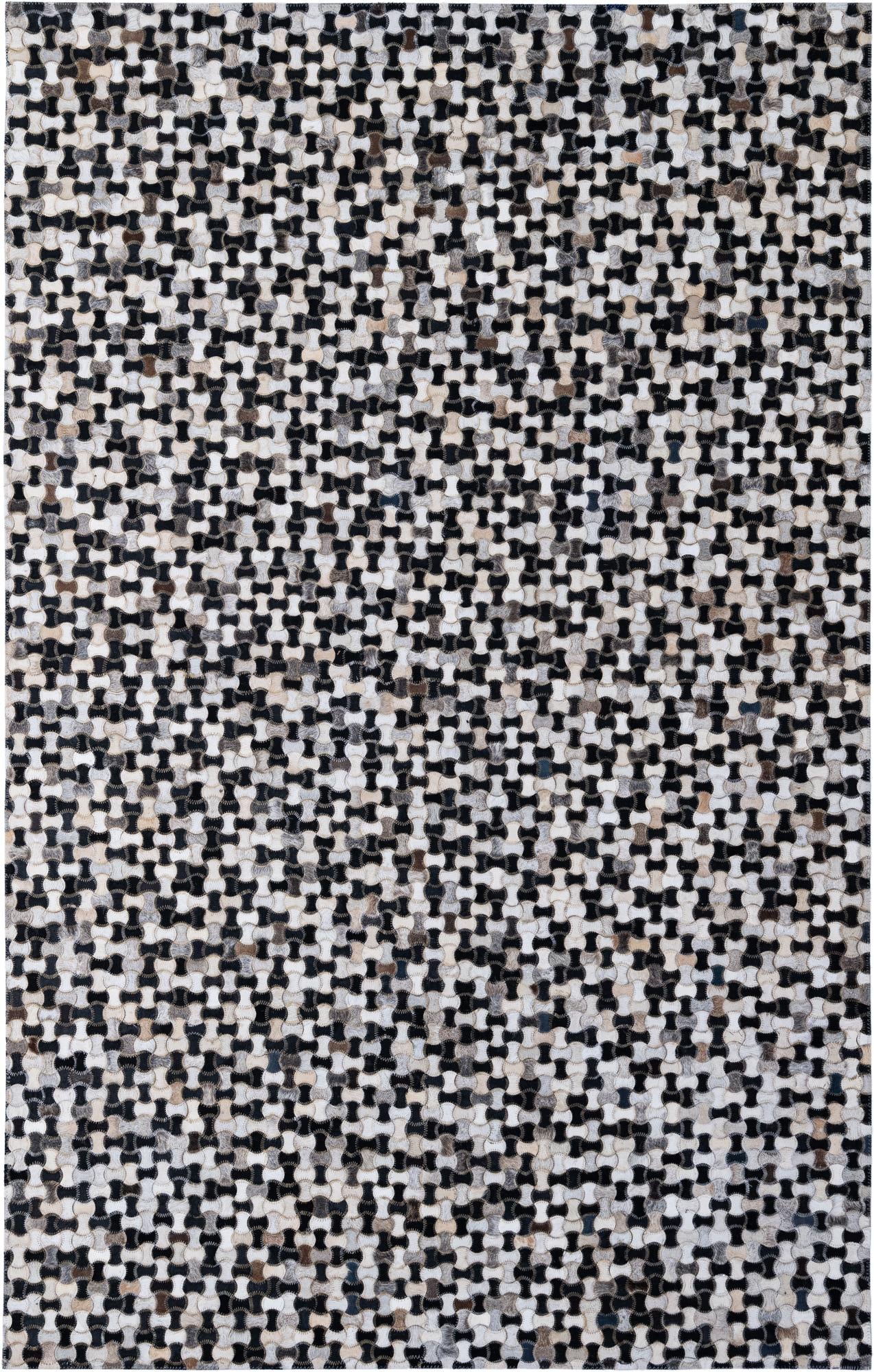 5' 1 x 7' 11 Cowhide - Patchwork Rug