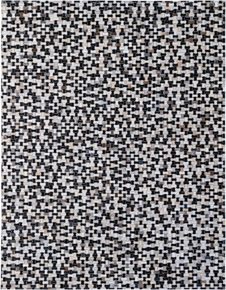 Detail image of 5' 1 x 7' 11 Cowhide - Patchwork Rug