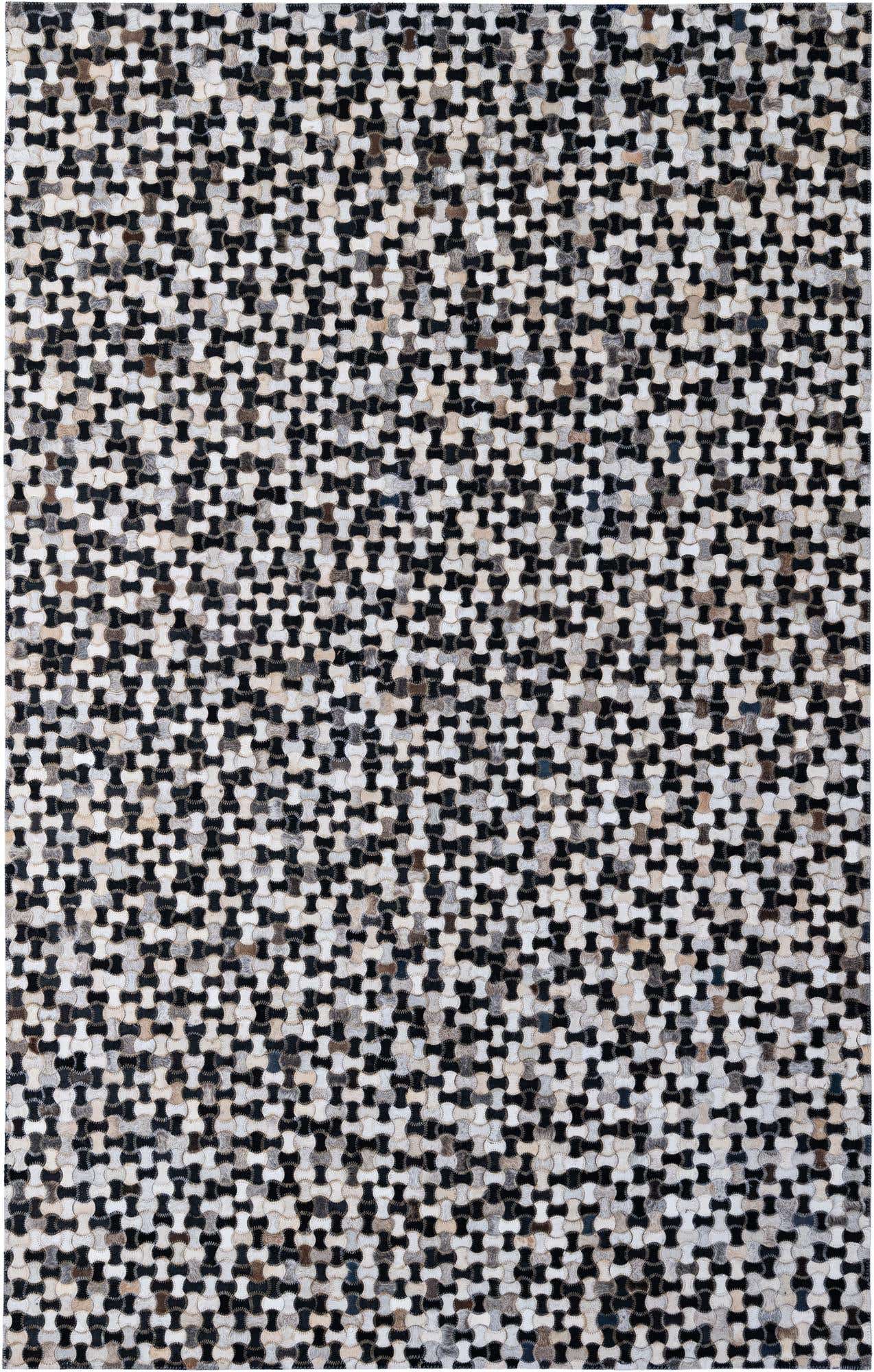 5' 1 x 7' 11 Cowhide - Patchwork Rug