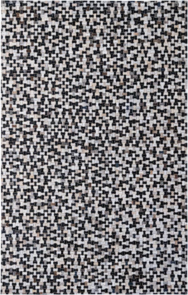 Detail image of 5' 1 x 7' 11 Cowhide - Patchwork Rug