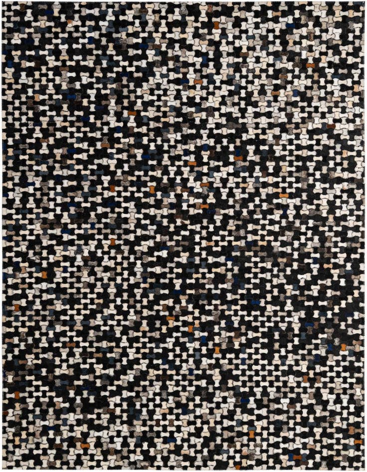 Detail image of 5' 1 x 8' Cowhide - Patchwork Rug