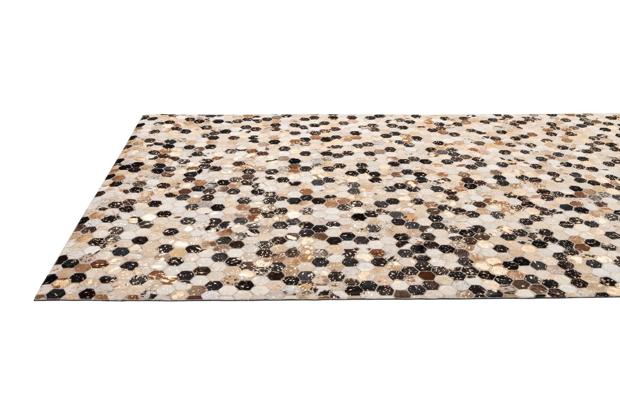 5' 2 x 8' Cowhide - Patchwork Rug