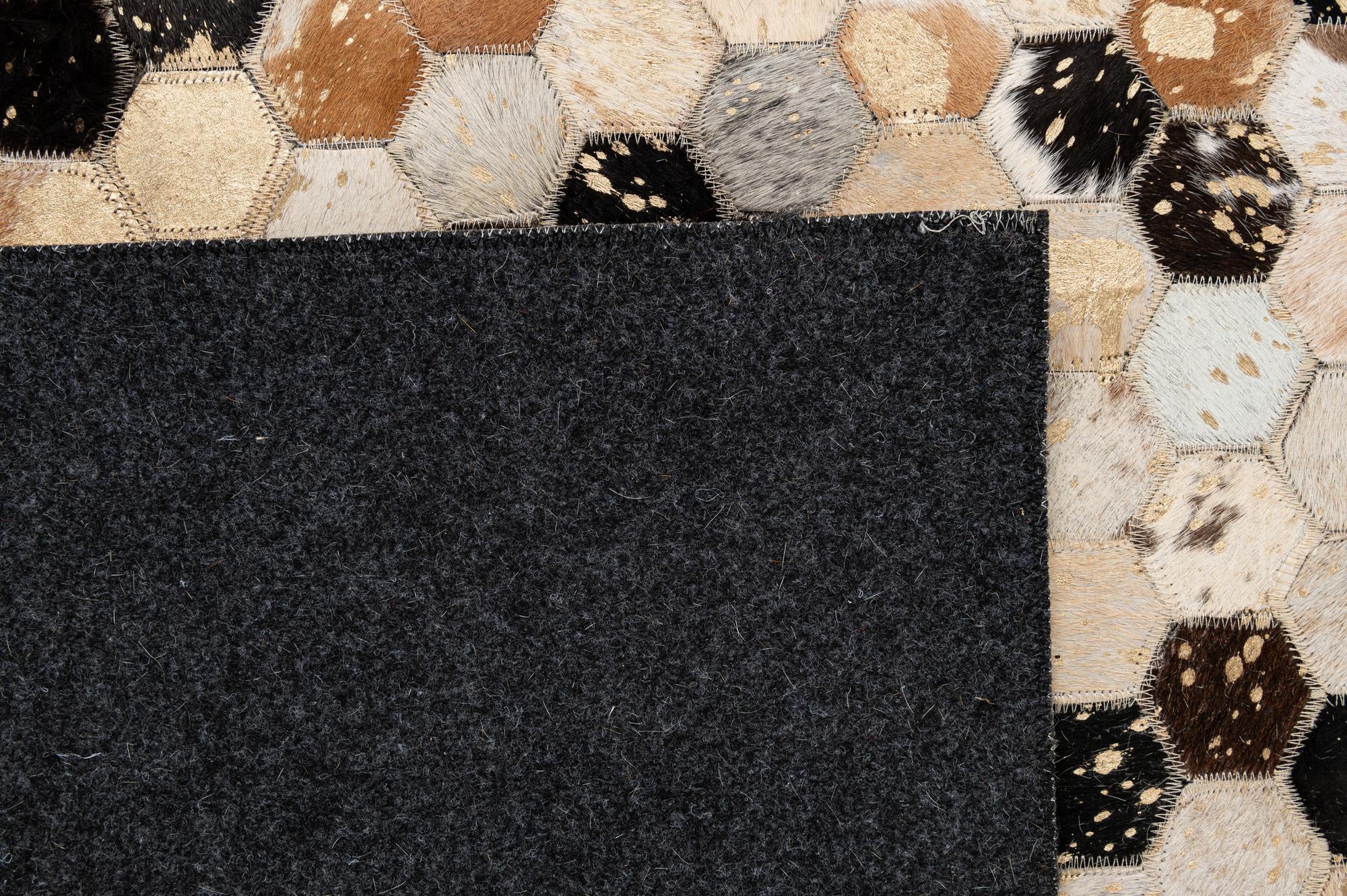 5' 2 x 8' Cowhide - Patchwork Rug