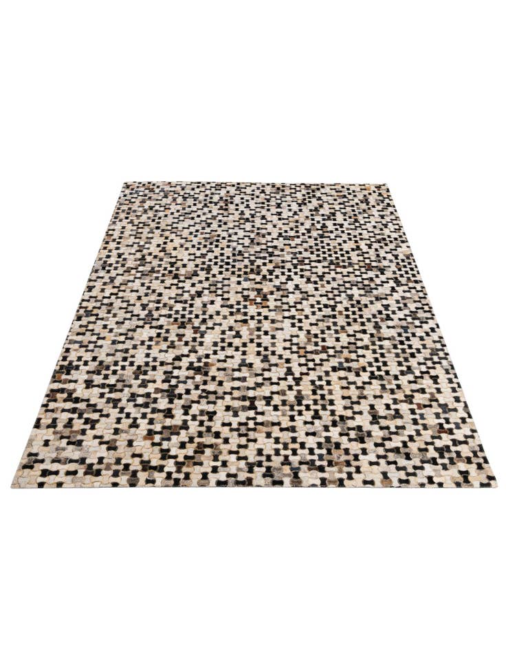 Detail image of 5' 1 x 8' Cowhide - Patchwork Rug
