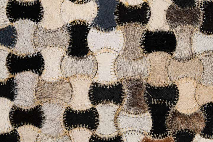 5' 1 x 8' Cowhide - Patchwork Rug