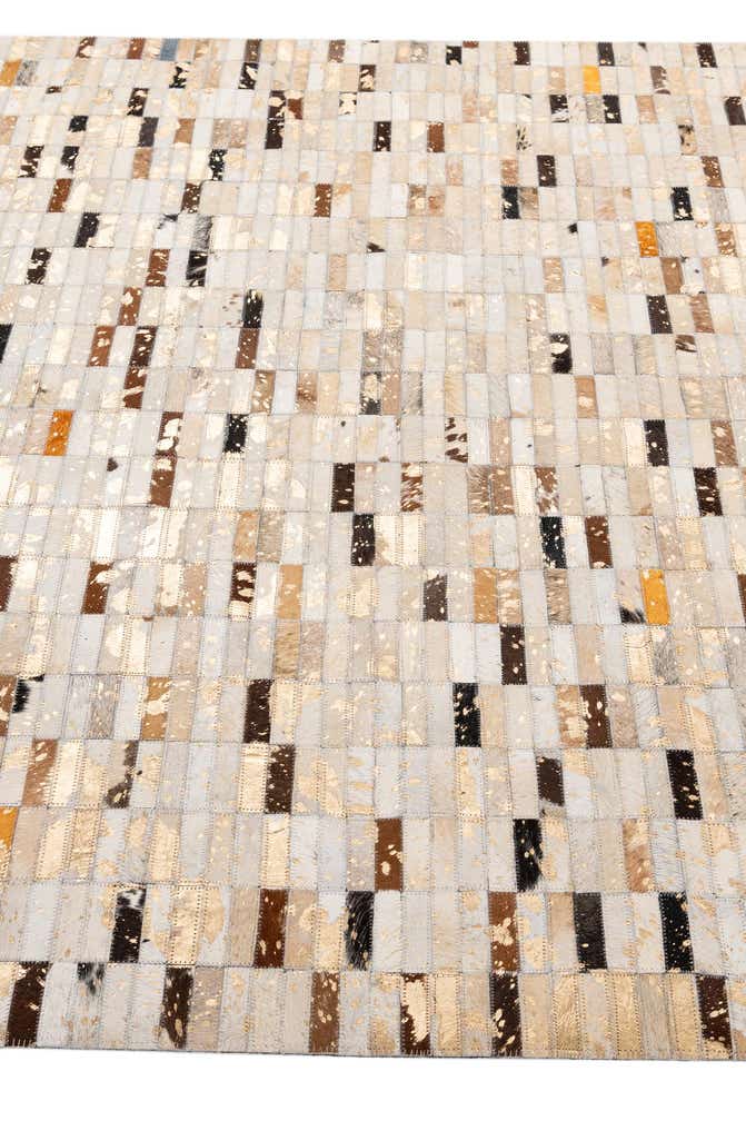 5' 3 x 8' 1 Cowhide - Patchwork Rug