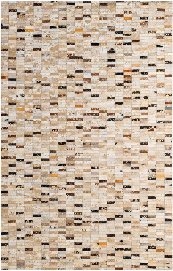 Detail image of 5' 3 x 8' 1 Cowhide - Patchwork Rug