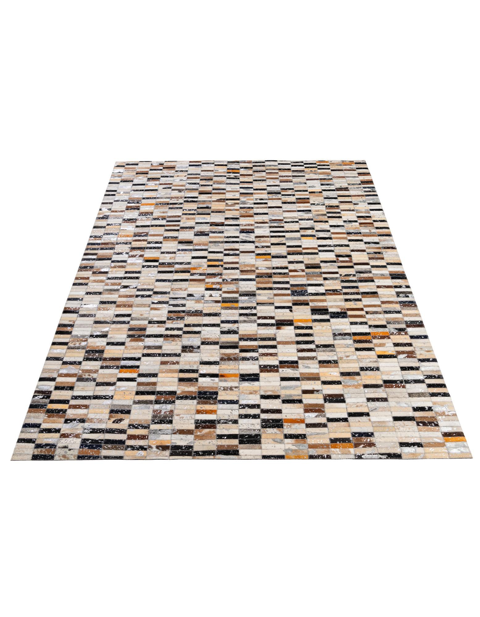 5' x 8' 2 Cowhide - Patchwork Rug