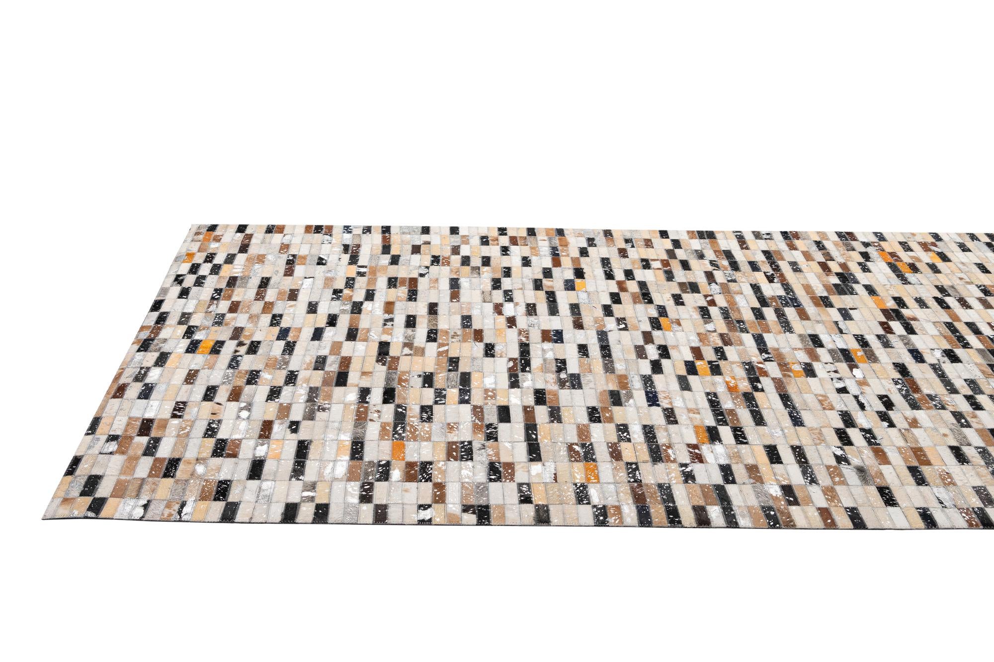 5' x 8' 2 Cowhide - Patchwork Rug
