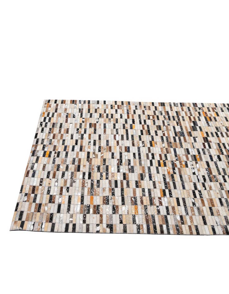 Detail image of 5' x 8' 2 Cowhide - Patchwork Rug