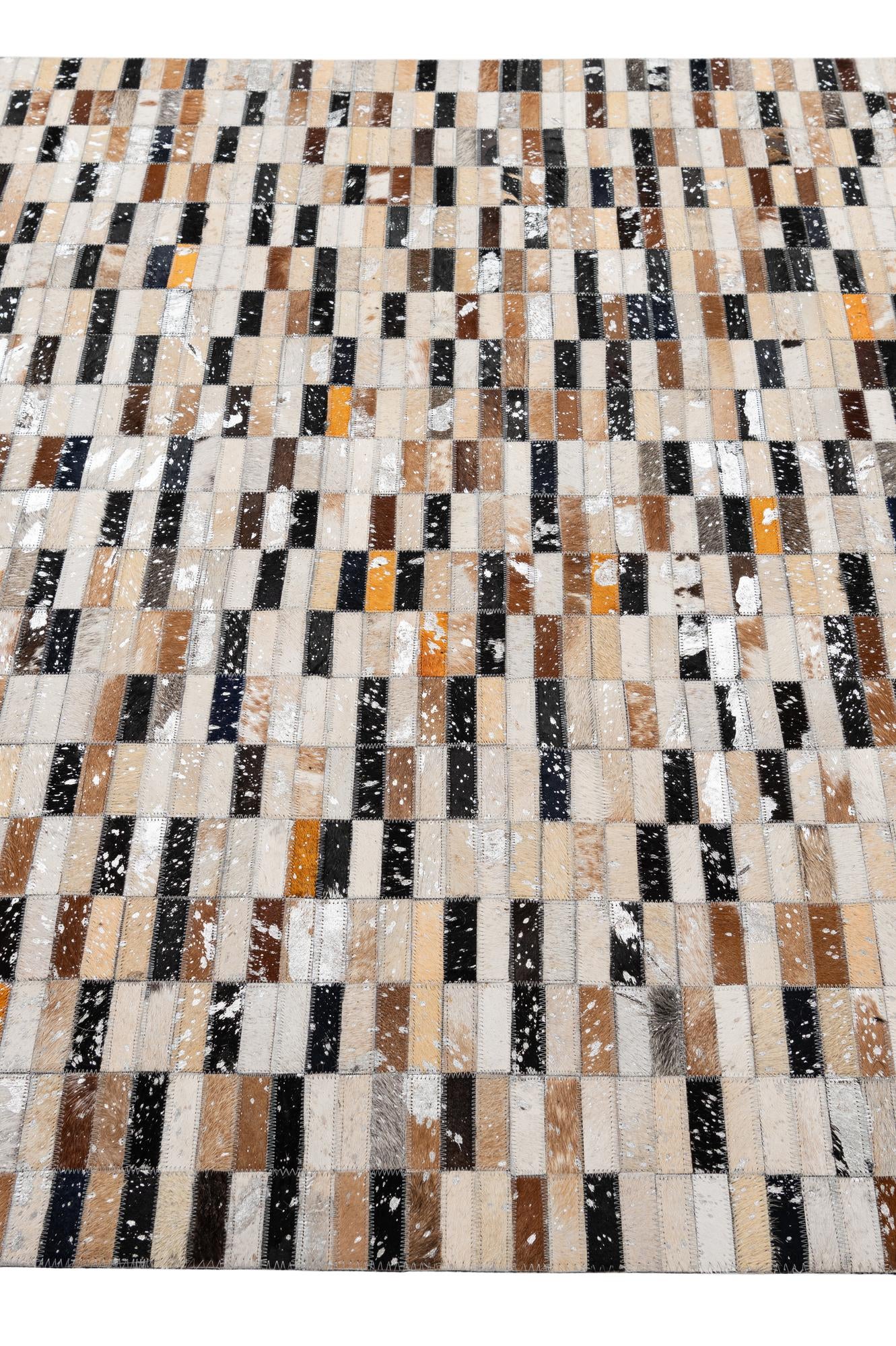 5' x 8' 2 Cowhide - Patchwork Rug