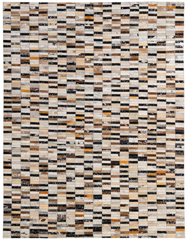 Detail image of 5' x 8' 2 Cowhide - Patchwork Rug