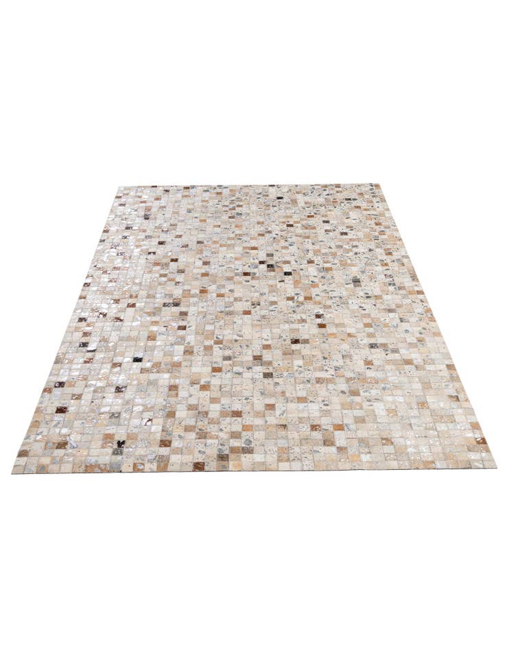 Detail image of 5' 1 x 8' 1 Cowhide - Patchwork Rug