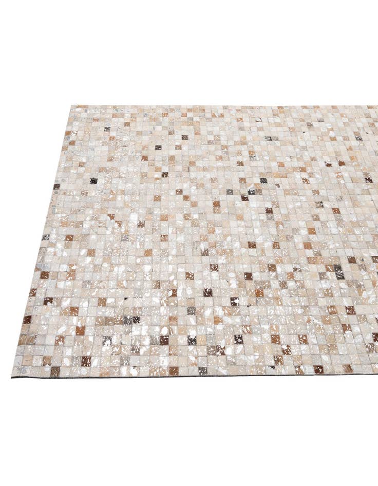 Detail image of 5' 1 x 8' 1 Cowhide - Patchwork Rug