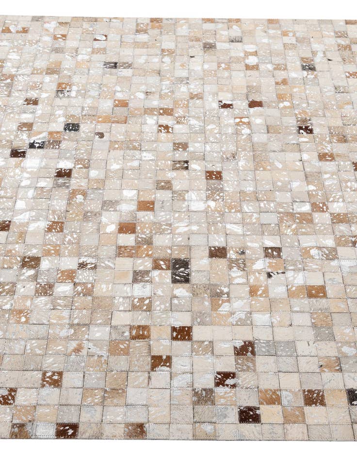 Detail image of 5' 1 x 8' 1 Cowhide - Patchwork Rug
