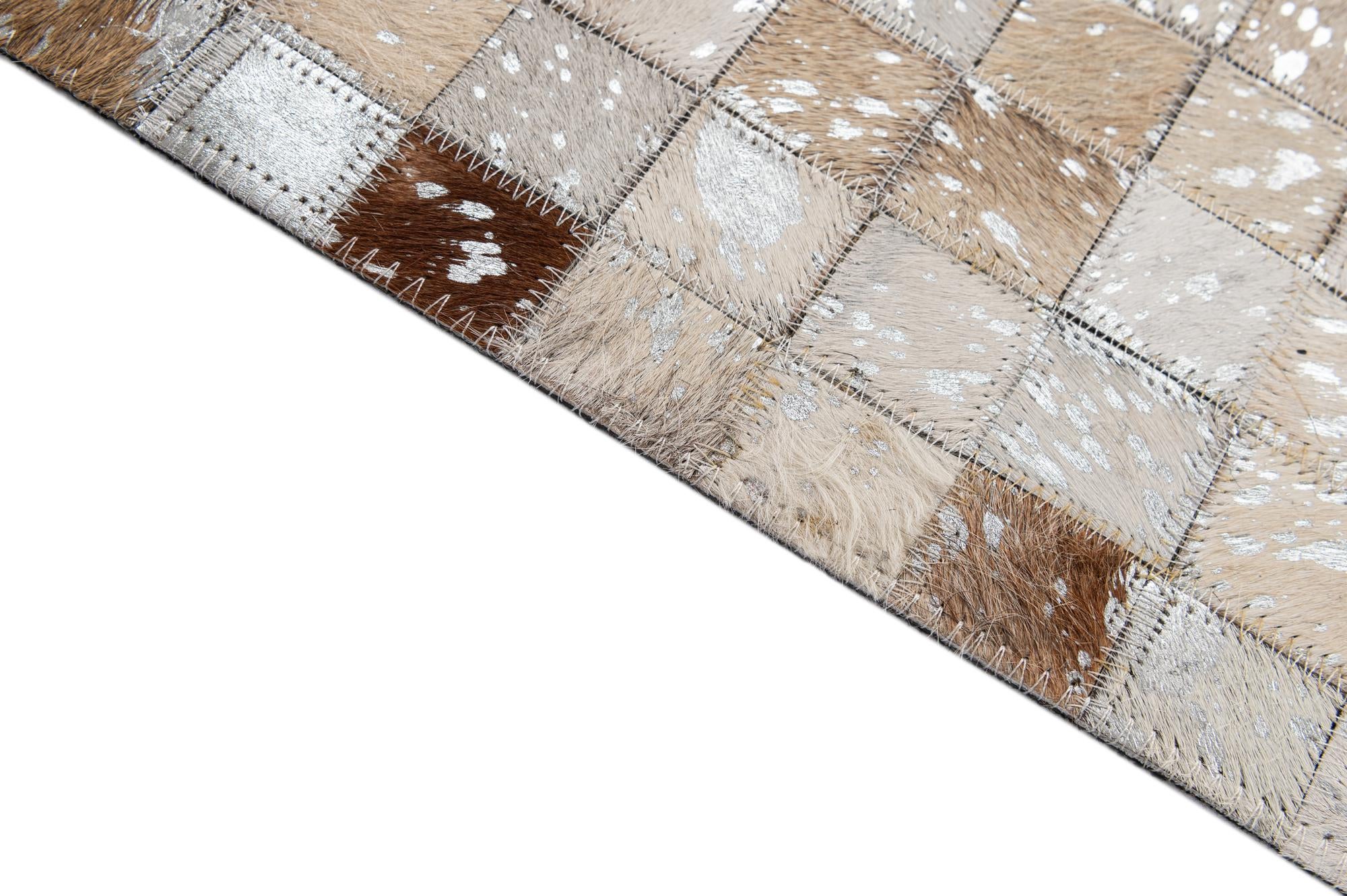5' 1 x 8' 1 Cowhide - Patchwork Rug