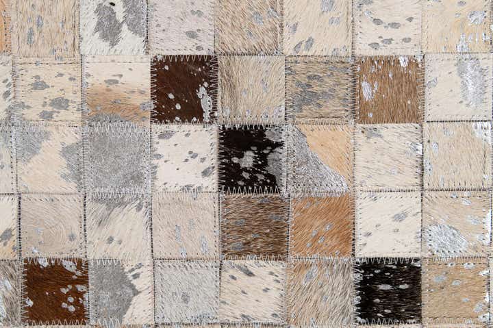 5' 1 x 8' 1 Cowhide - Patchwork Rug