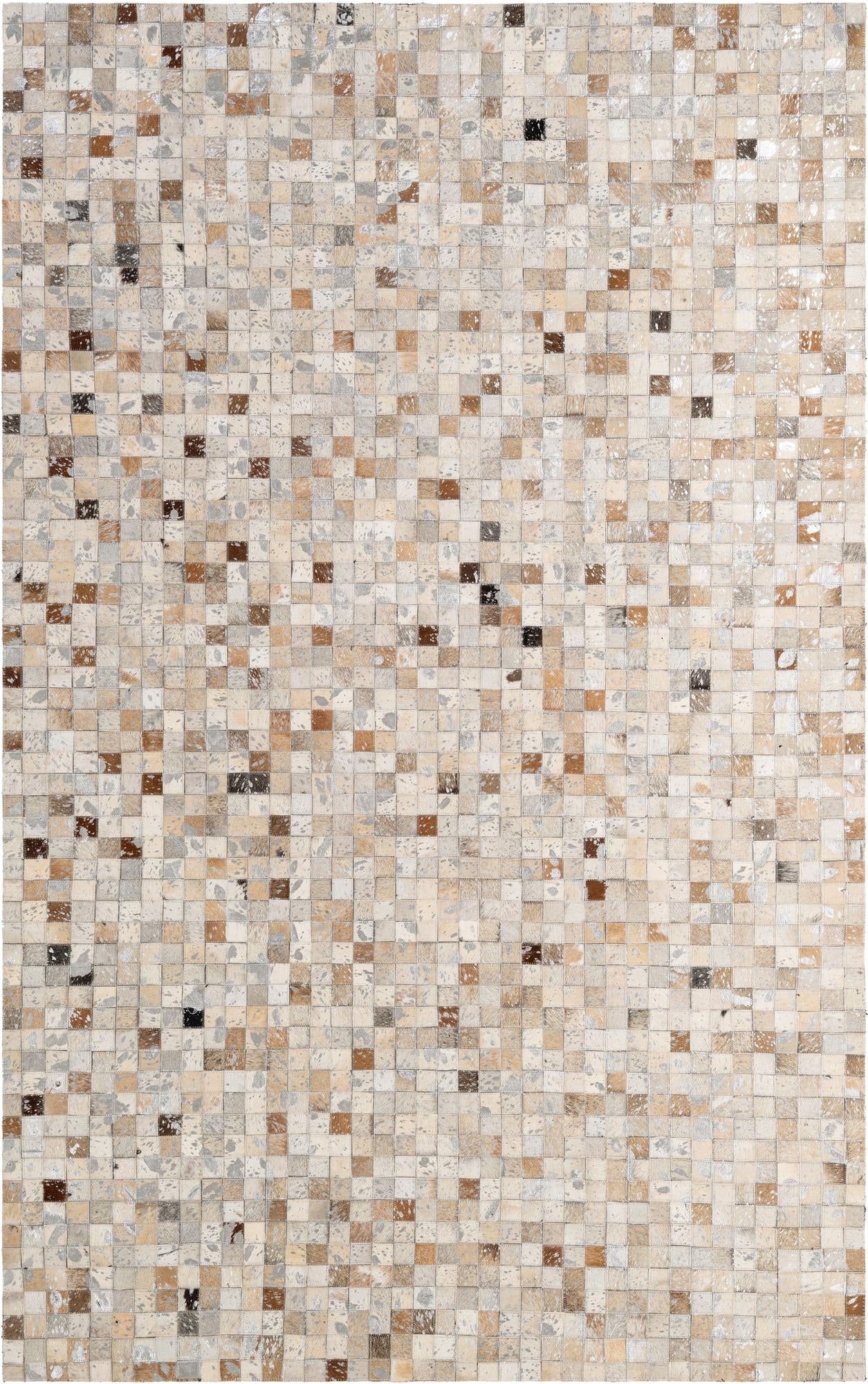 5' 1 x 8' 1 Cowhide - Patchwork Rug