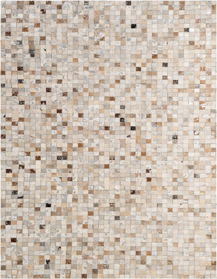 Detail image of 5' 1 x 8' 1 Cowhide - Patchwork Rug