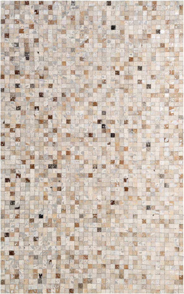 Detail image of 5' 1 x 8' 1 Cowhide - Patchwork Rug