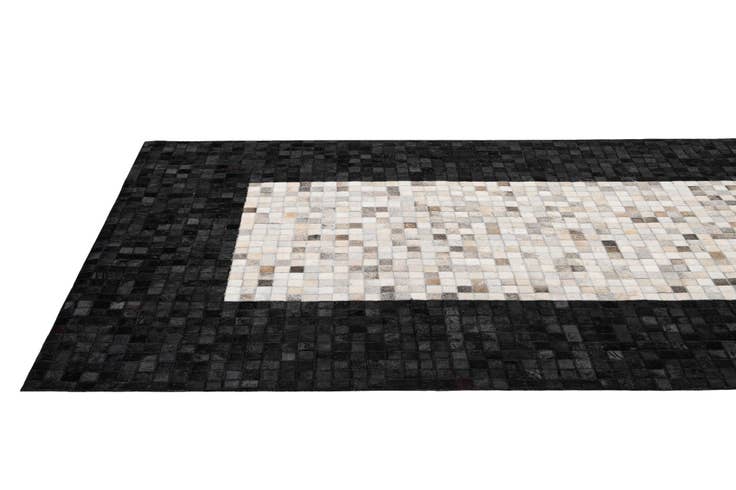 Detail image of 5' x 8' Cowhide - Patchwork Rug