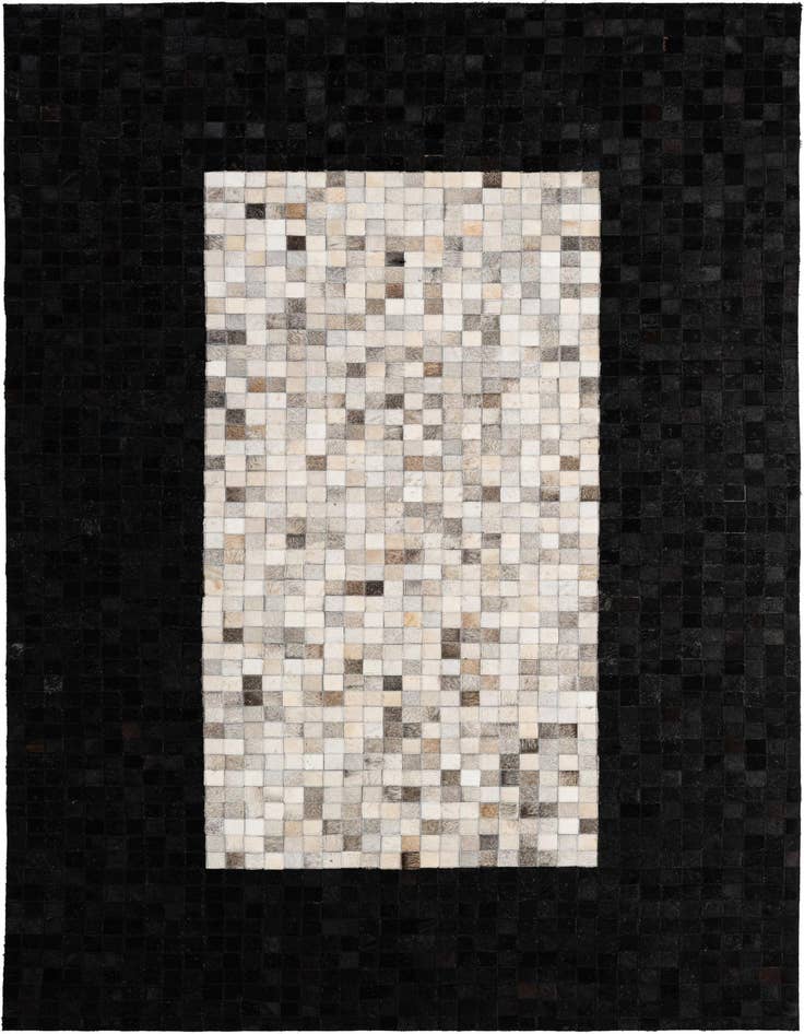 Detail image of 5' x 8' Cowhide - Patchwork Rug