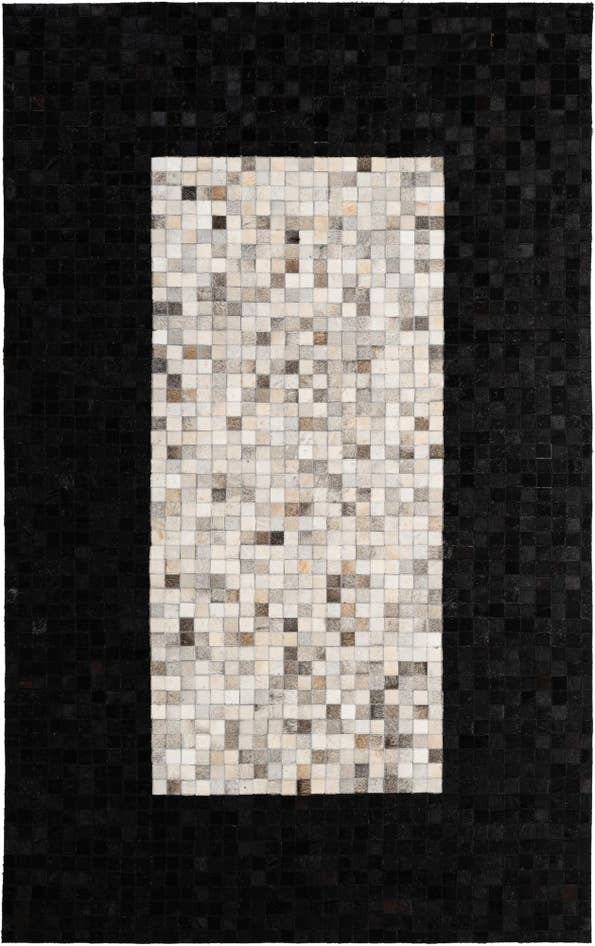 Detail image of 5' x 8' Cowhide - Patchwork Rug