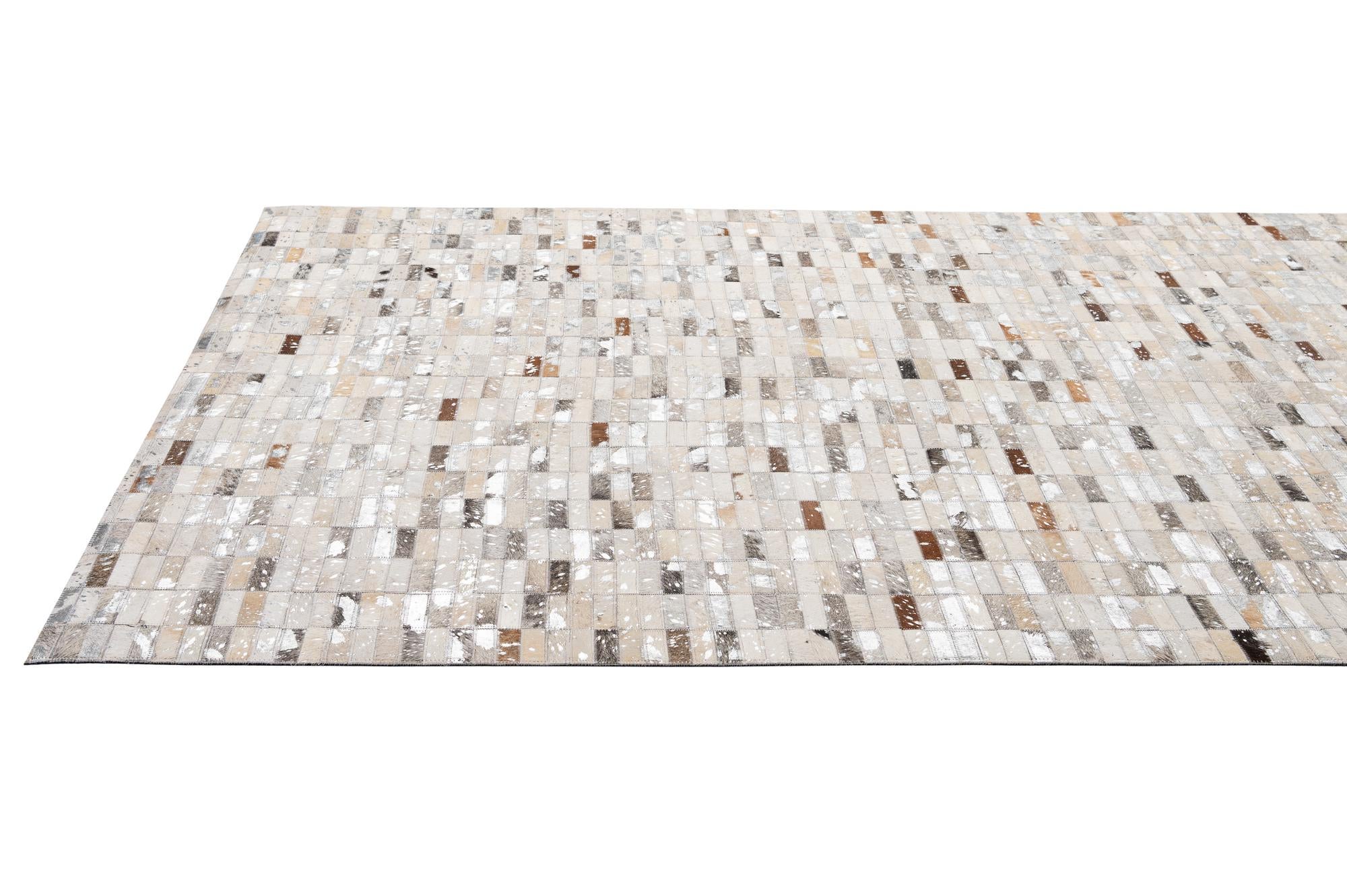 5' 1 x 8' 1 Cowhide - Patchwork Rug