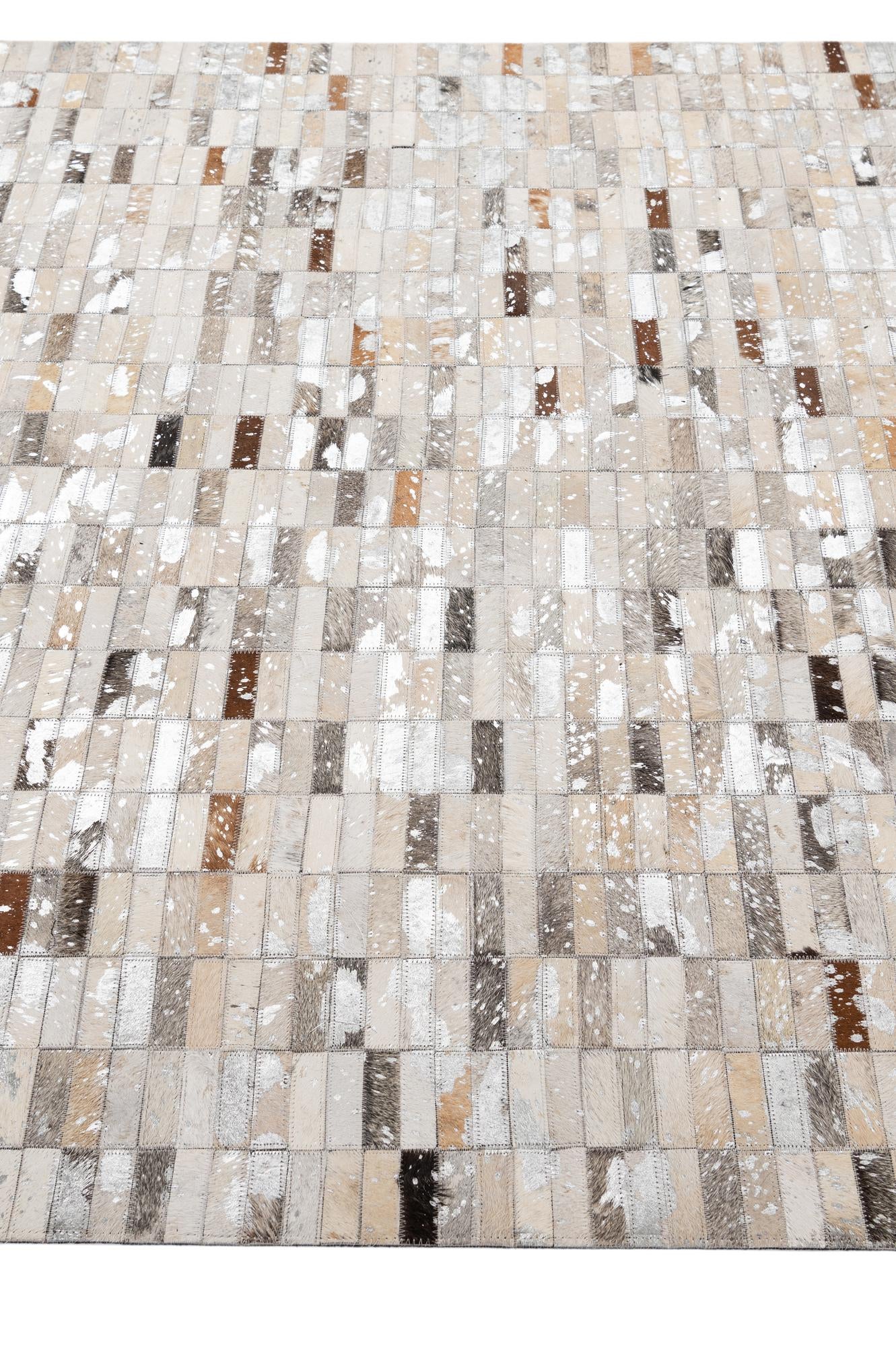 5' 1 x 8' 1 Cowhide - Patchwork Rug
