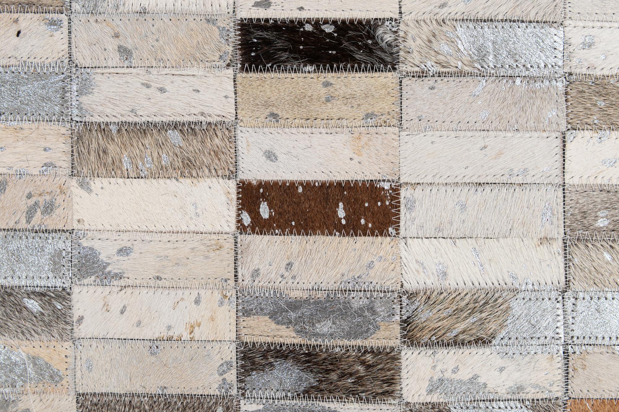 5' 1 x 8' 1 Cowhide - Patchwork Rug