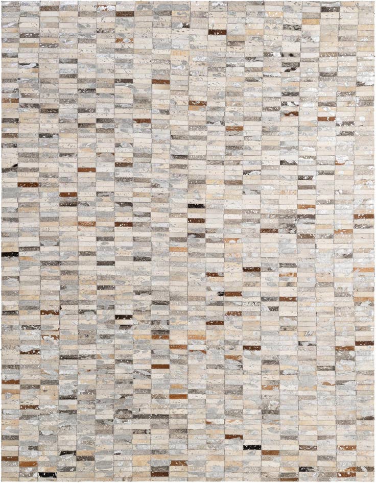 Detail image of 5' 1 x 8' 1 Cowhide - Patchwork Rug