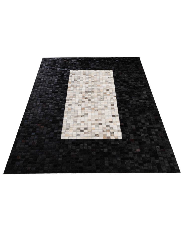 Detail image of 5' 1 x 8' 2 Cowhide - Patchwork Rug