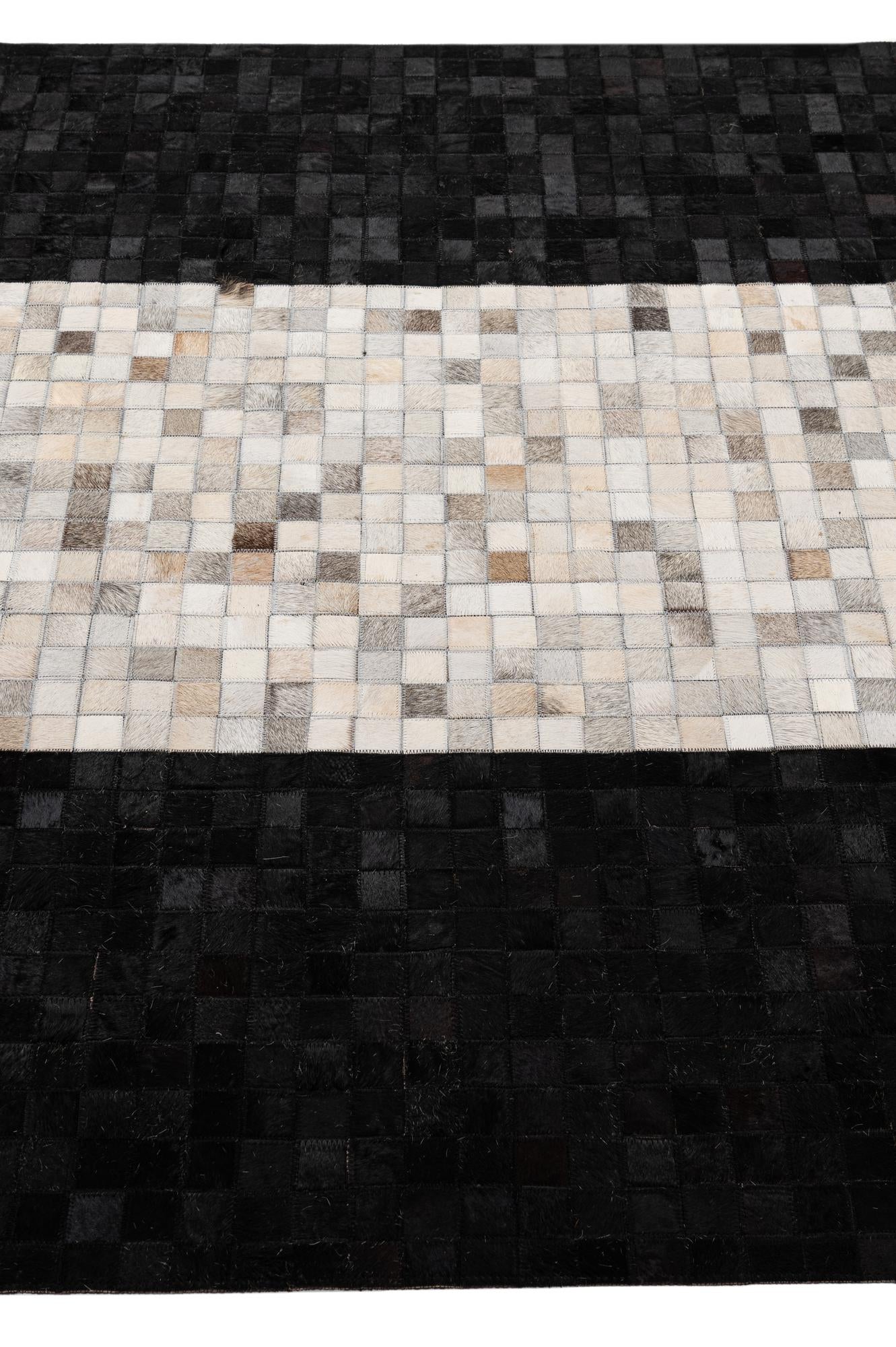 5' 1 x 8' 2 Cowhide - Patchwork Rug