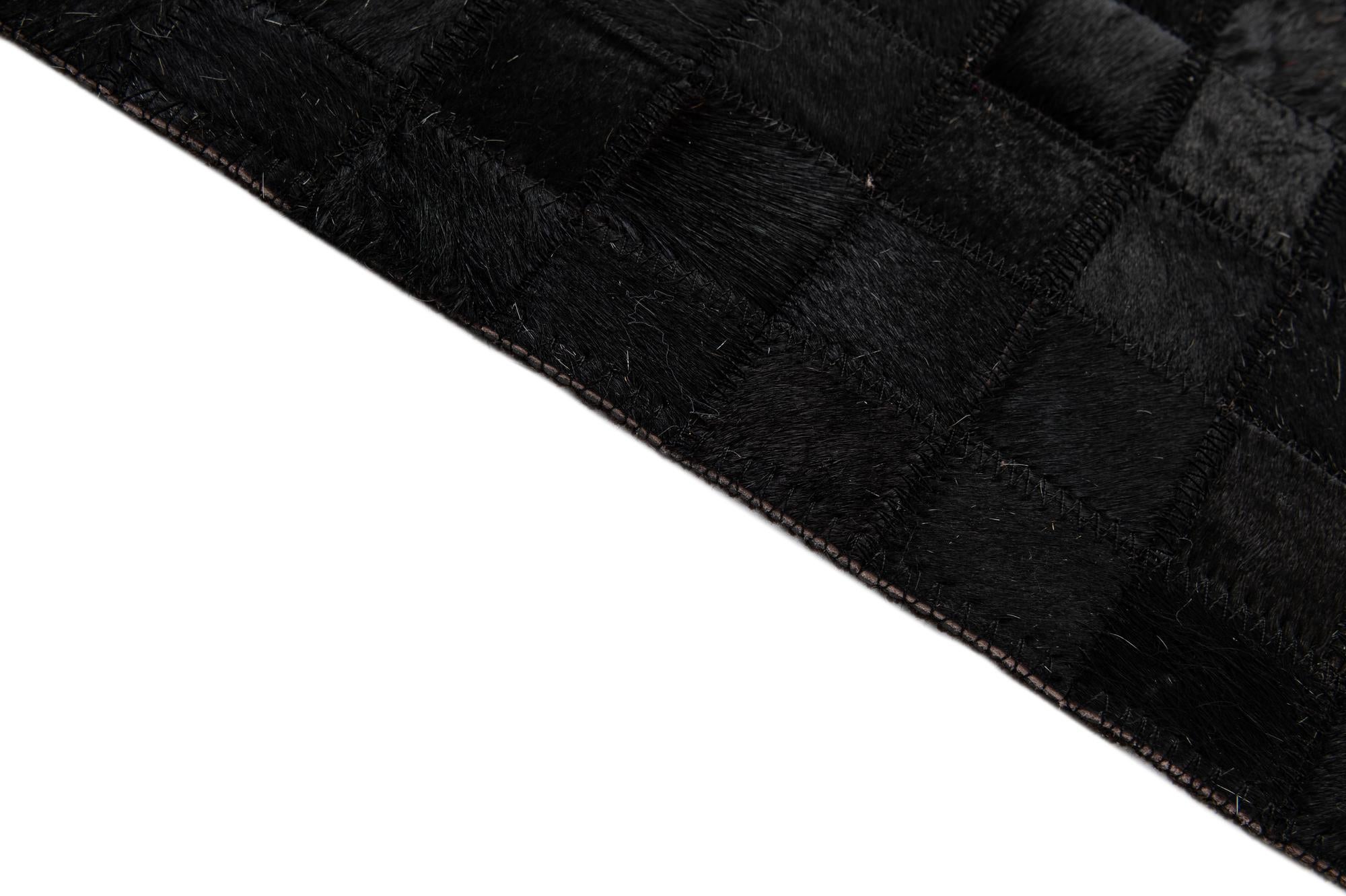 5' 1 x 8' 2 Cowhide - Patchwork Rug