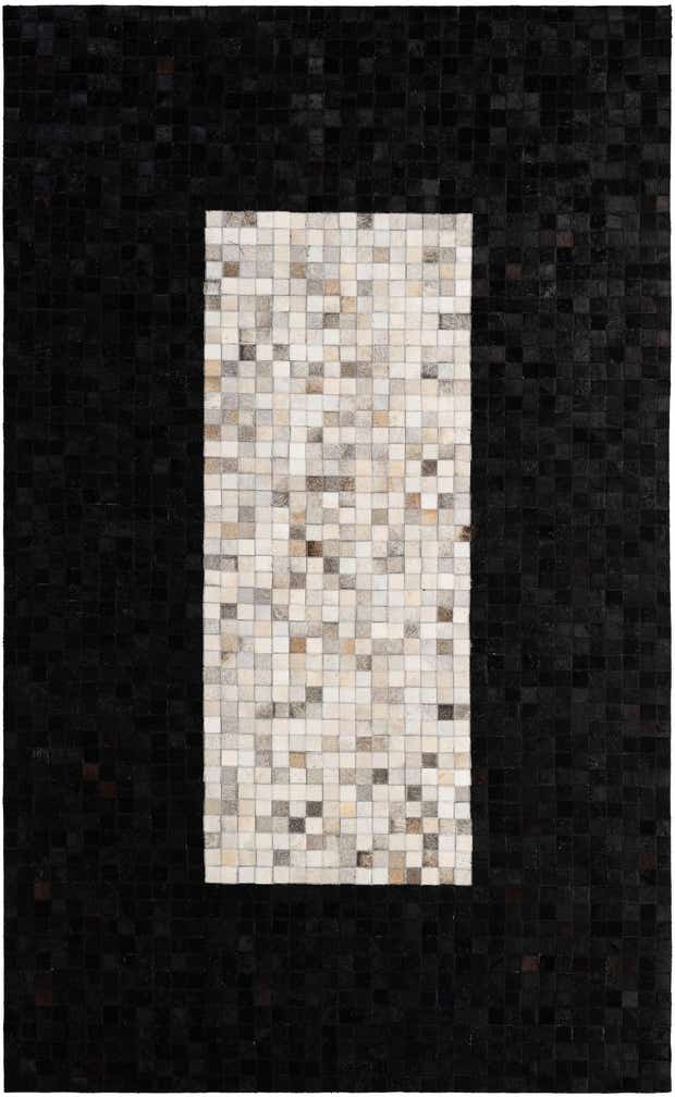 5' 1 x 8' 2 Cowhide - Patchwork Rug
