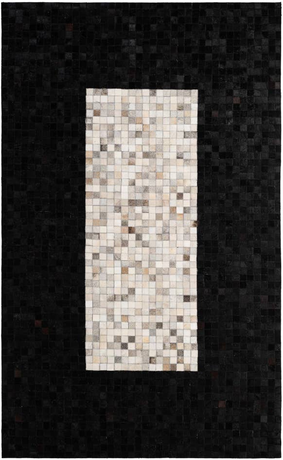 Detail image of 5' 1 x 8' 2 Cowhide - Patchwork Rug