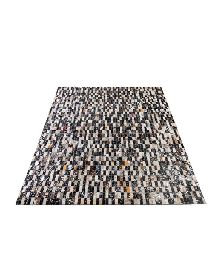 5' 2 x 8' 2 Cowhide - Patchwork Rug