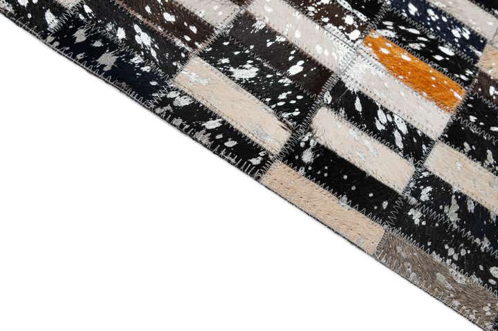 5' 2 x 8' 2 Cowhide - Patchwork Rug