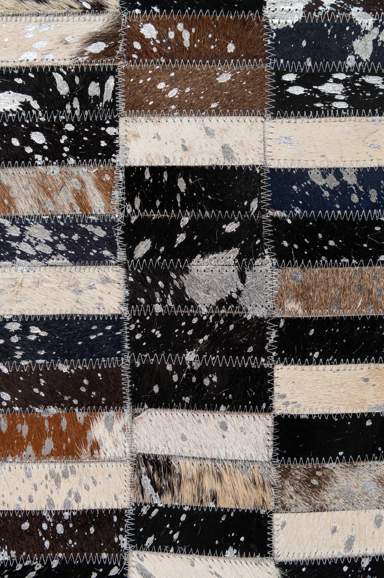 5' 2 x 8' 2 Cowhide - Patchwork Rug